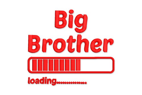 Big Brother Loading Embroidery Design Review for Apparel Projects