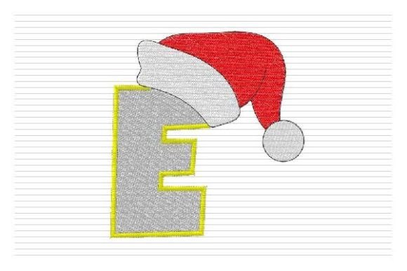 E Letter Christmas Alphabet Santa Hat Review: A Festive Embroidery Design