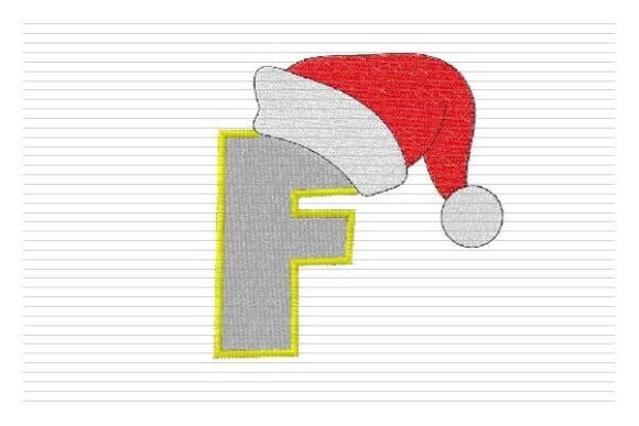F Letter Christmas Alphabet Santa Hat: A Festive Embroidery Design Review