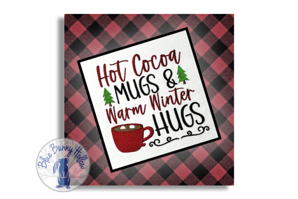 Hot Cocoa Mugs and Warm Winter Hugs Embroidery Design Review