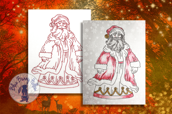 Jolly Old St Nicholas 1: A Classic Christmas Embroidery Design