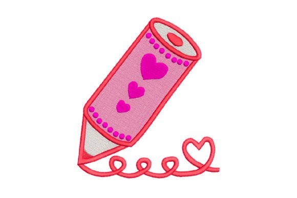 Pencil Drawing Hearts Embroidery Review