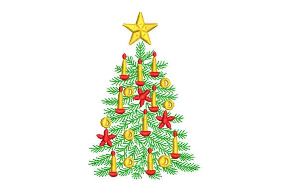 Review: Christmas Tree with Candle Star Embroidery Design