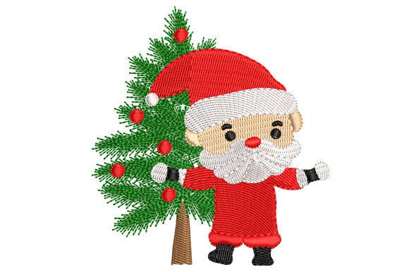 Santa Claus and Christmas Tree Embroidery Review