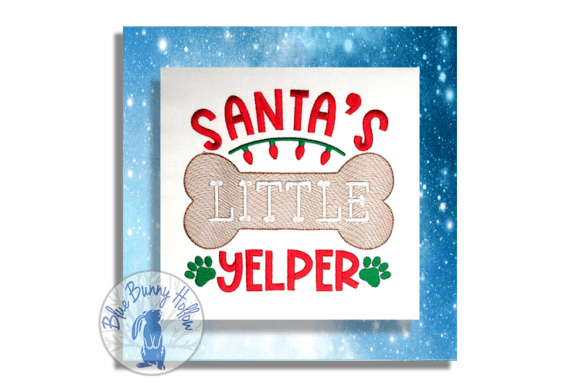 Santa s Little Yelper Embroidery Review
