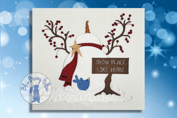 Snow Place Like Home Embroidery Design Review for Small Business Use