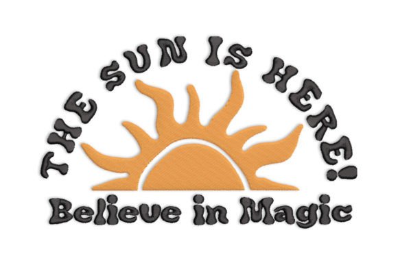 Sunshine Slogan Embroidery Design Review