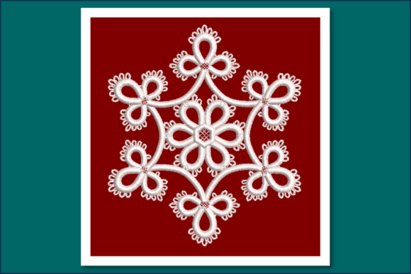 Tatted Snowflake-FSL Lace Design Review for Business Use
