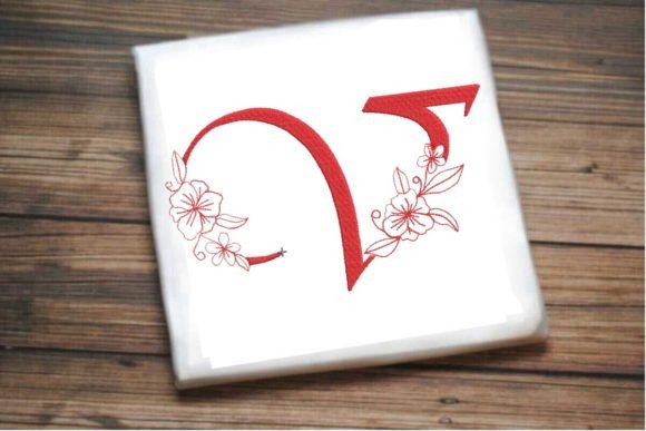 V Floral Monogram Letter Review